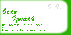 otto ignath business card